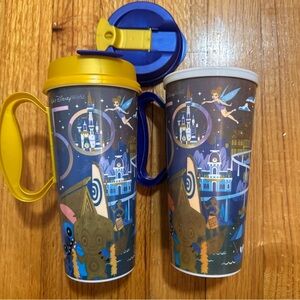 Walt Disney World 50th Anniversary Resort Refillable Mugs.